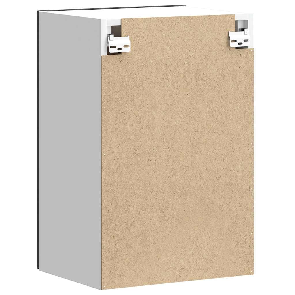 Pensile da Cucina-Armadio da cucina Kalmar Nero in Legno Multistrato 604786