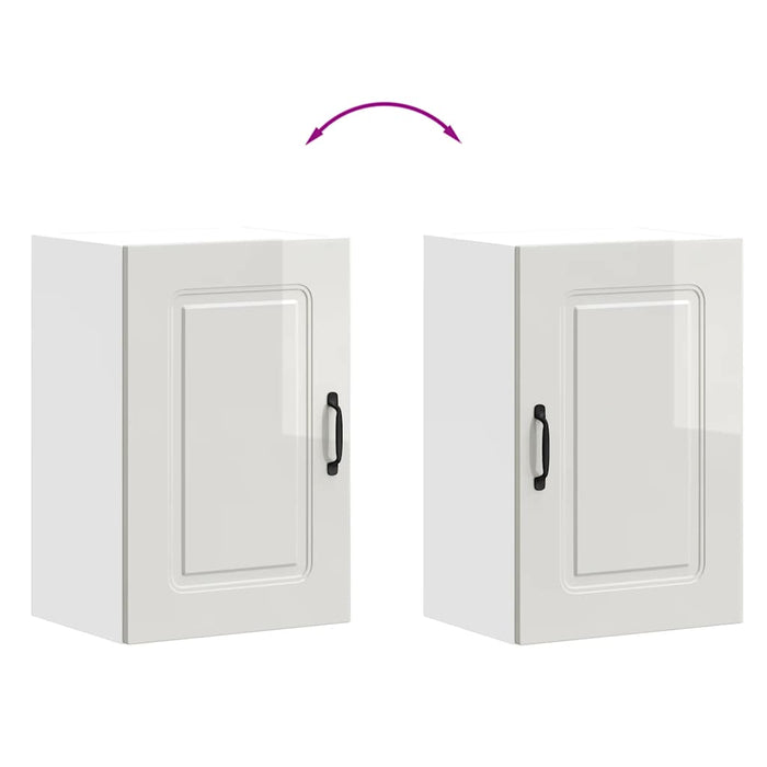 Base da Cucina Kalmar Bianco Lucido in Legno Multistrato