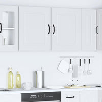 Pensili da Cucina 2 pz Kalmar Bianco in Legno Multistrato 853558