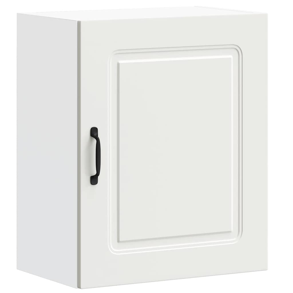 Pensili da Cucina 2 pz-Mobile Cucina da Parete Kalmar Bianco in Legno Multistrato