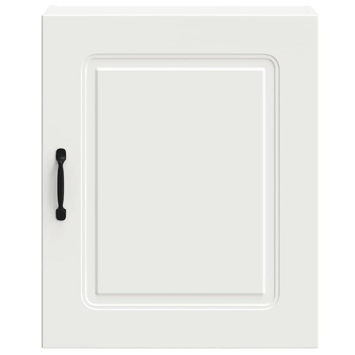 Pensili da Cucina 2 pz-Mobile Cucina da Parete Kalmar Bianco in Legno Multistrato