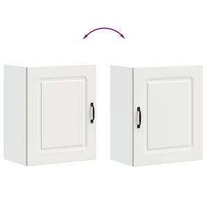 vidaXL Pensili da Cucina 2 pz Kalmar Bianco in Legno Multistrato