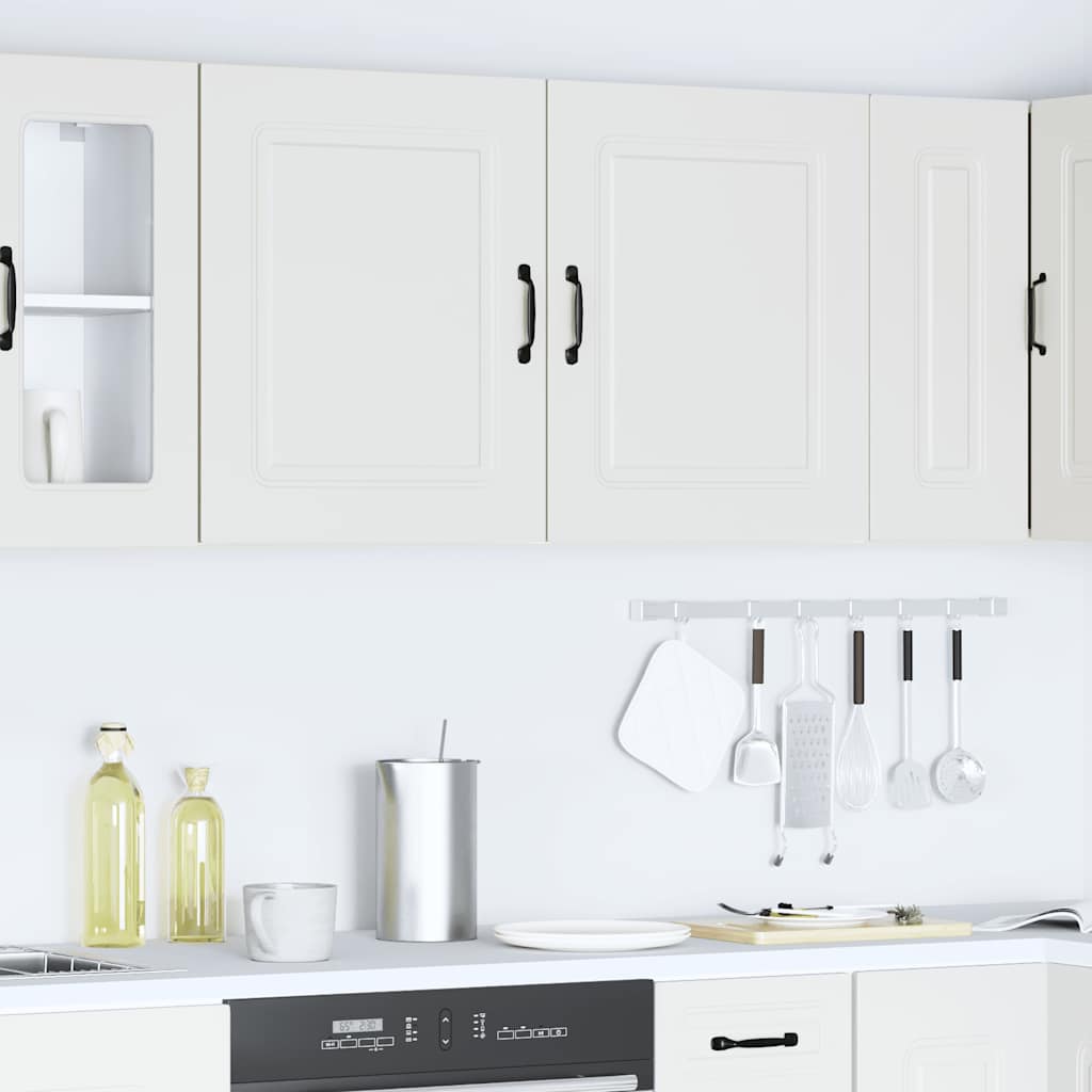 vidaXL Pensili da Cucina 2 pz Kalmar Bianco in Legno Multistrato