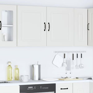 vidaXL Pensili da Cucina 2 pz Kalmar Bianco in Legno Multistrato