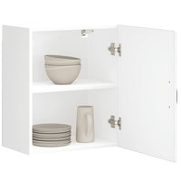 Pensili da Cucina 2 pz Kalmar Bianco in Legno Multistrato 853558