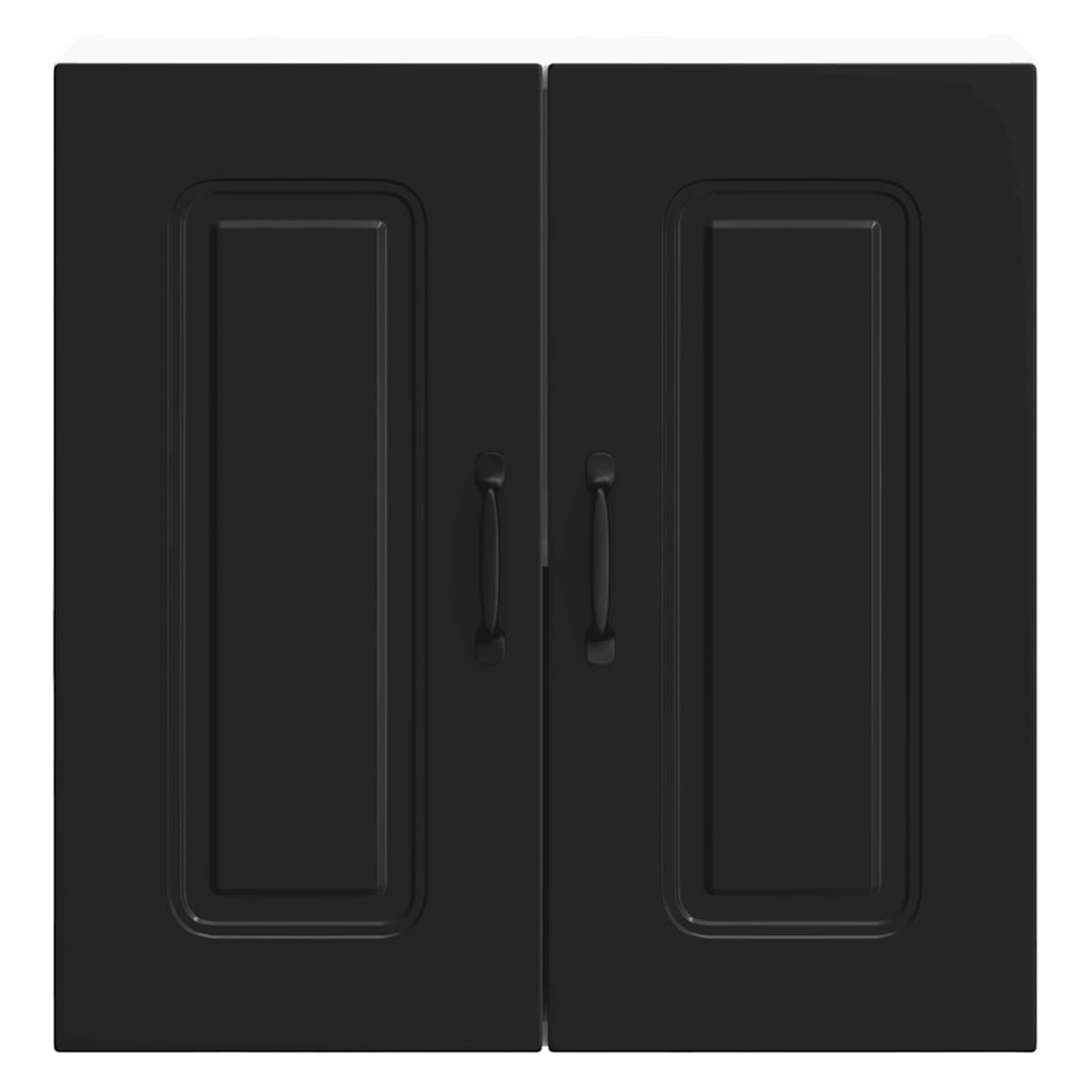 Pensile da Cucina-Armadio da cucina Kalmar Nero in Legno Multistrato 408255