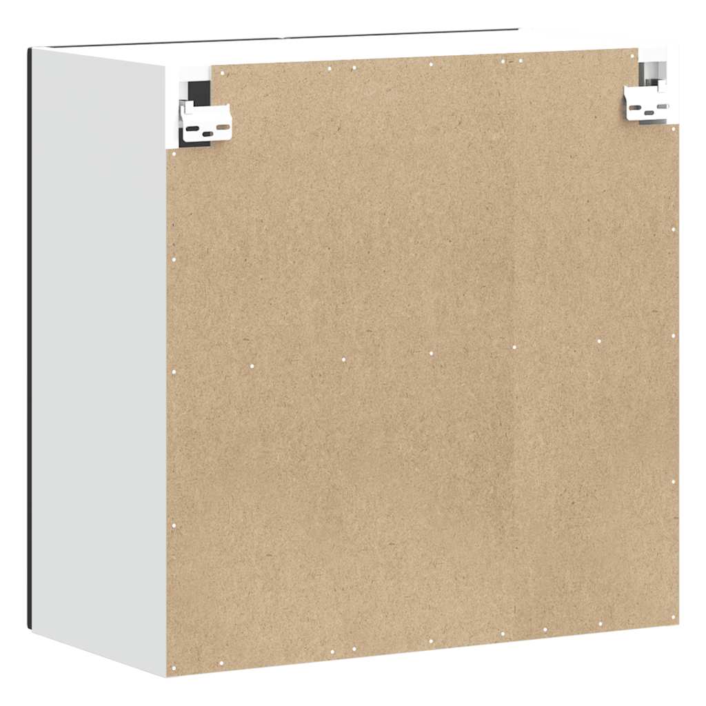 vidaXL Pensile da Cucina Kalmar Nero in Legno Multistrato