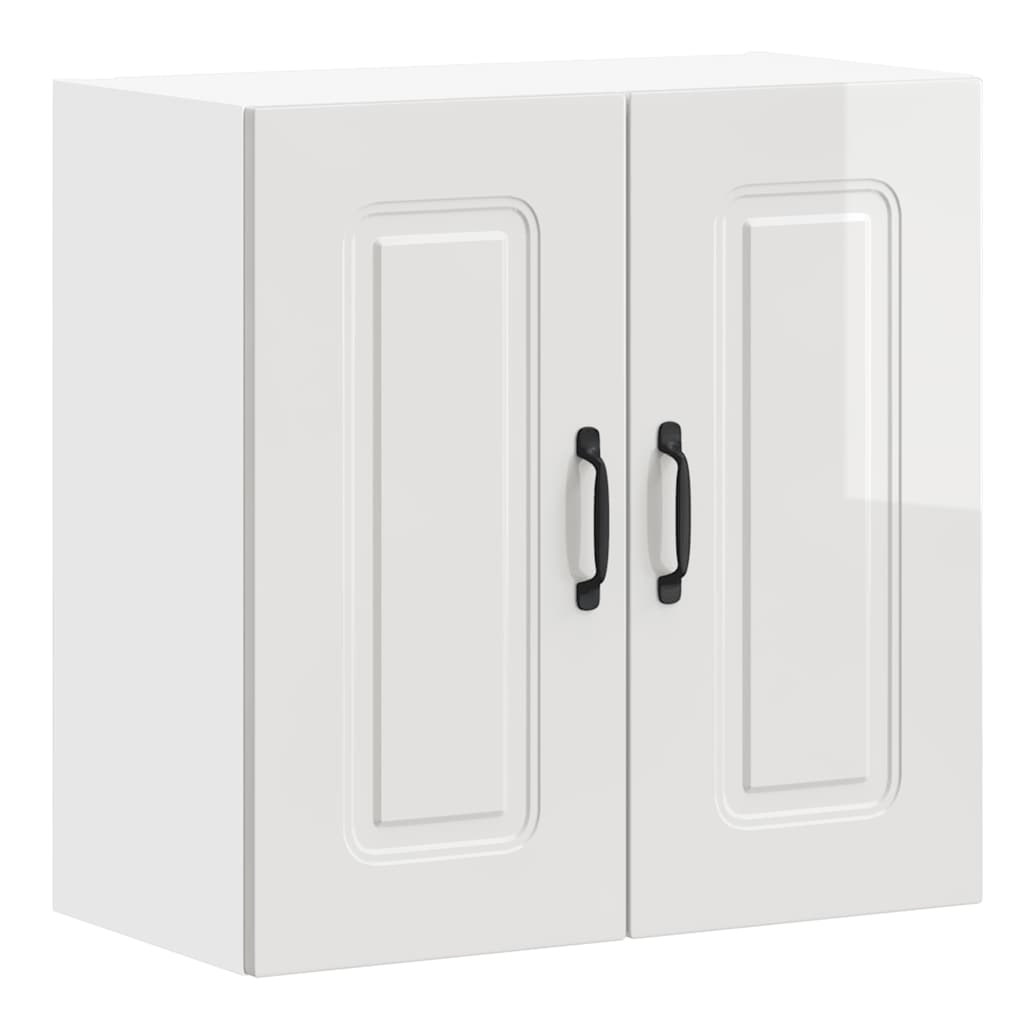 vidaXL Base da Cucina Kalmar Bianco Lucido in Legno Multistrato