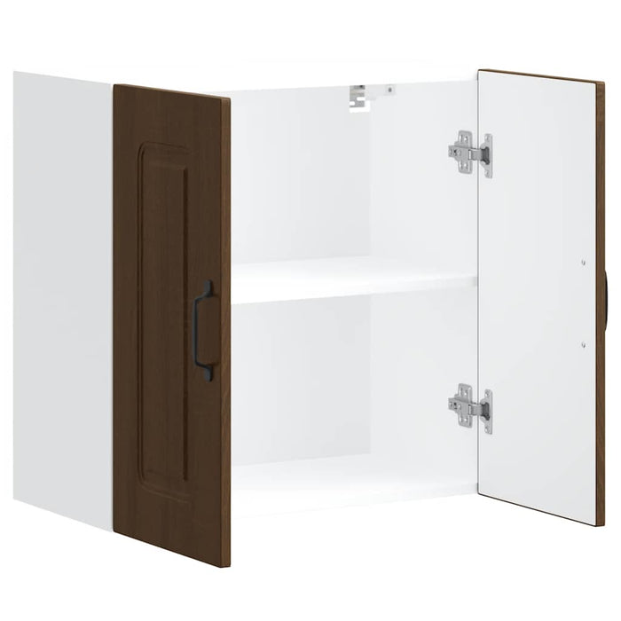 Pensile da Cucina-Mobile Cucina da Parete Kalmar Rovere Marrone in Legno Multistrato 140801