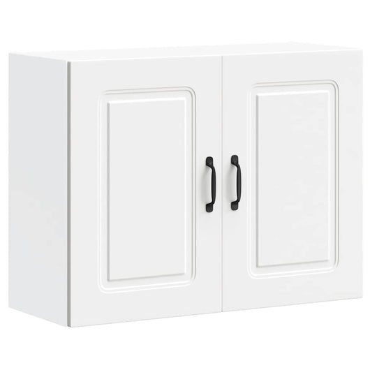 vidaXL Pensile da Cucina Kalmar Bianco in Legno Multistrato