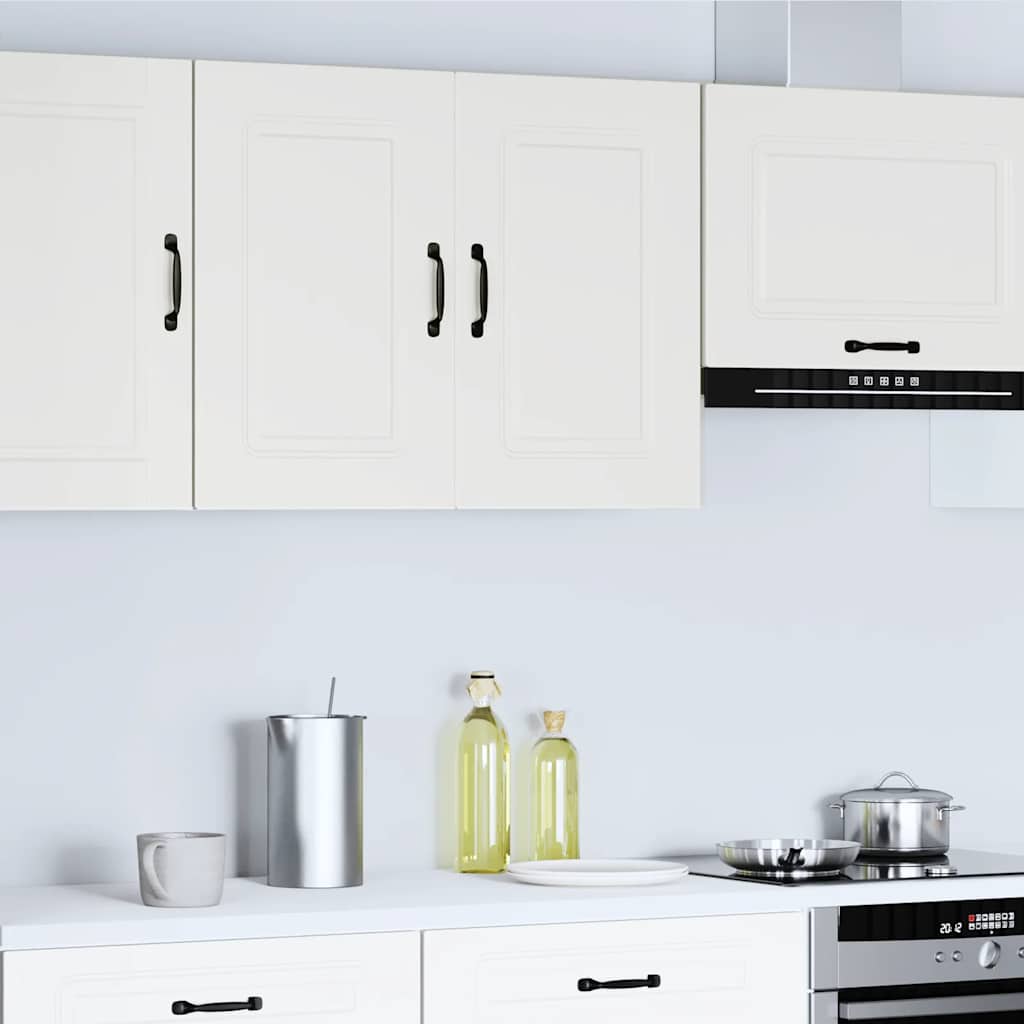 vidaXL Pensile da Cucina Kalmar Bianco in Legno Multistrato