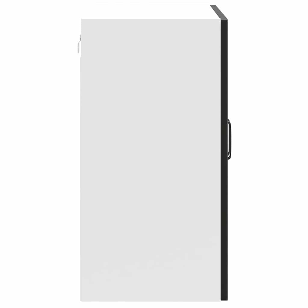 Pensile da Cucina-Mobile Cucina da Parete Kalmar Nero in Legno Multistrato 455153