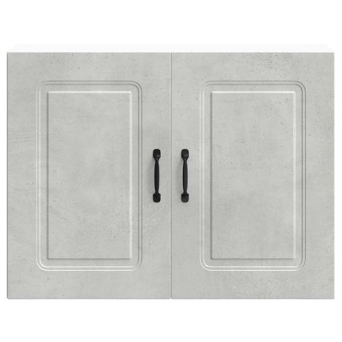 Pensile da Cucina-Mobile Cucina da Parete Kalmar Grigio Cemento in Legno Multistrato 133084