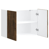 Pensile da Cucina-Mobile Cucina da Parete Kalmar Rovere Fumo in Legno Multistrato 855358