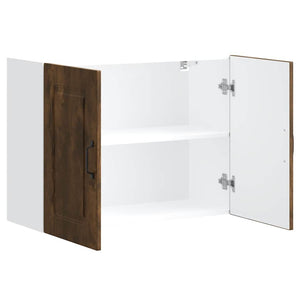 Pensile da Cucina-Mobile Cucina da Parete Kalmar Rovere Fumo in Legno Multistrato 855358