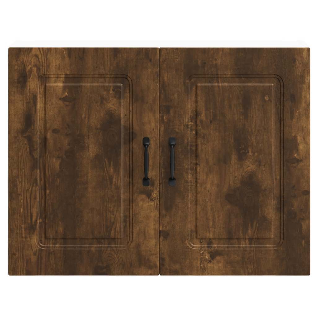 vidaXL Pensile da Cucina Kalmar Rovere Fumo in Legno Multistrato