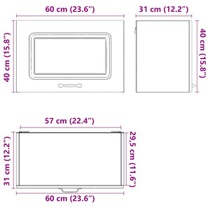 Pensile da Cucina Kalmar Bianco in Legno Multistrato 853597