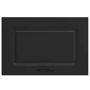 vidaXL Pensile da Cucina Kalmar Nero in Legno Multistrato