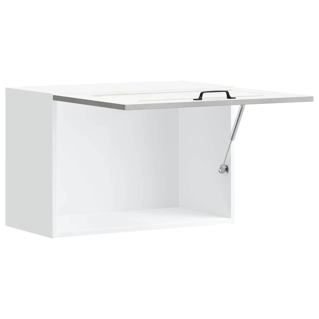 Pensile da Cucina-Mobile Cucina da Parete Kalmar Grigio Cemento in Legno Multistrato 940452