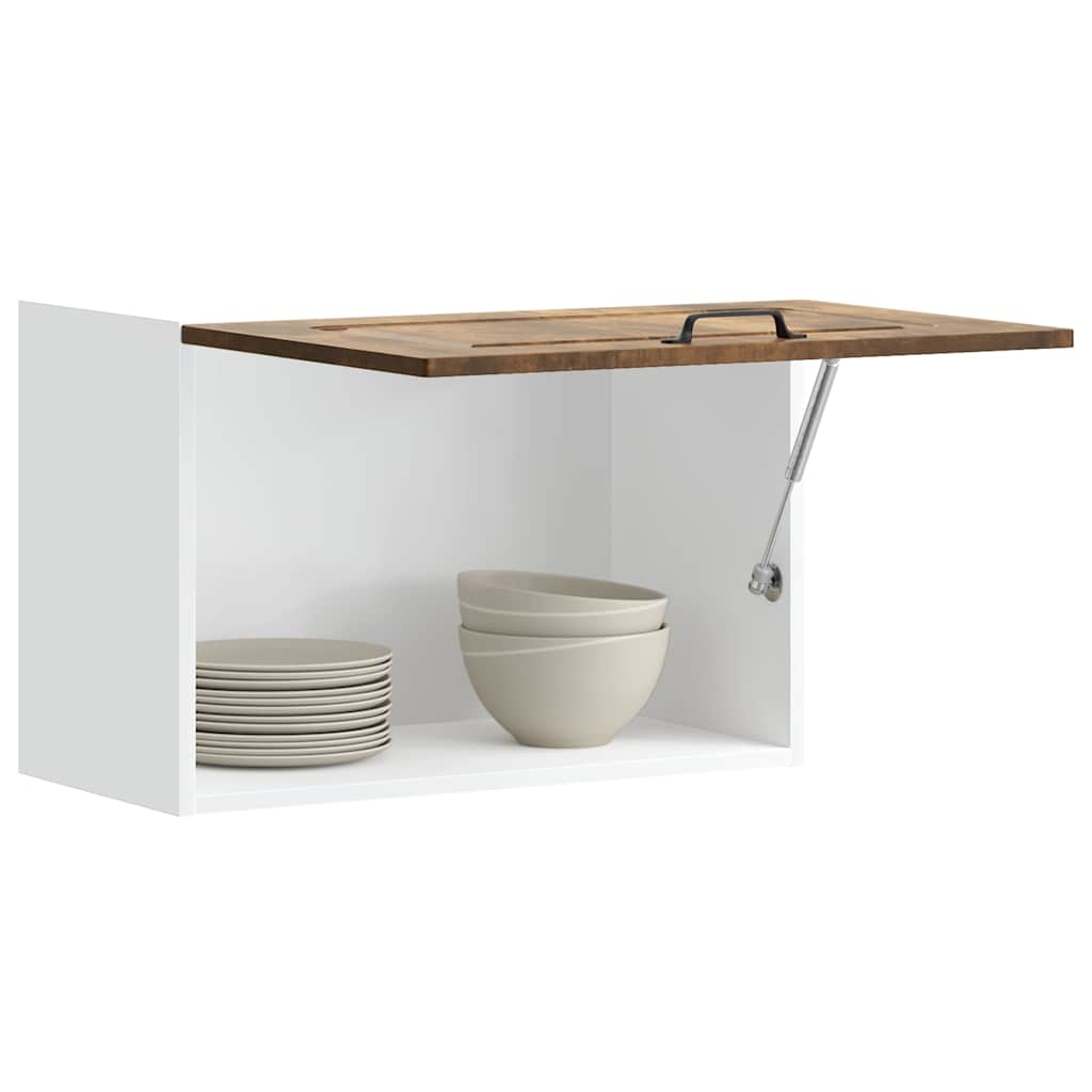 Pensile da Cucina-Mobile Cucina da Parete Kalmar Rovere Fumo in Legno Multistrato 706657