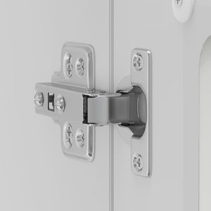 Pensile da Cucina con Porta in Vetro-Mobile Cucina da Parete Kalmar Bianco Truciolato 600945