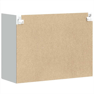 Pensile da Cucina con Porta in Vetro Kalmar Bianco Truciolato 853607