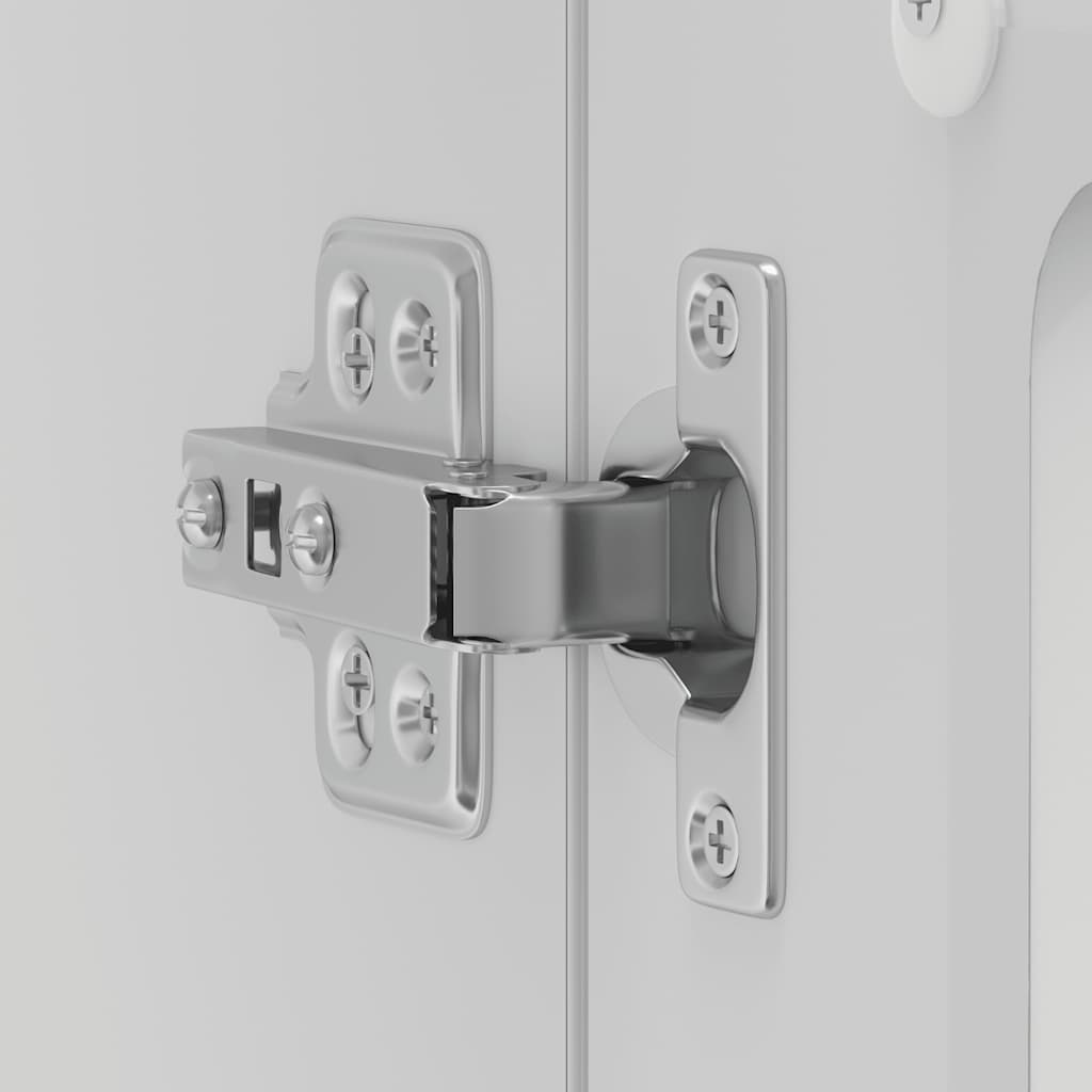 Pensile da Cucina con Porta in Vetro Kalmar Bianco Truciolato 853607