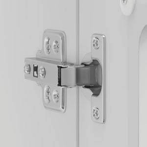 Pensile da Cucina con Porta in Vetro Kalmar Bianco Truciolato 853607