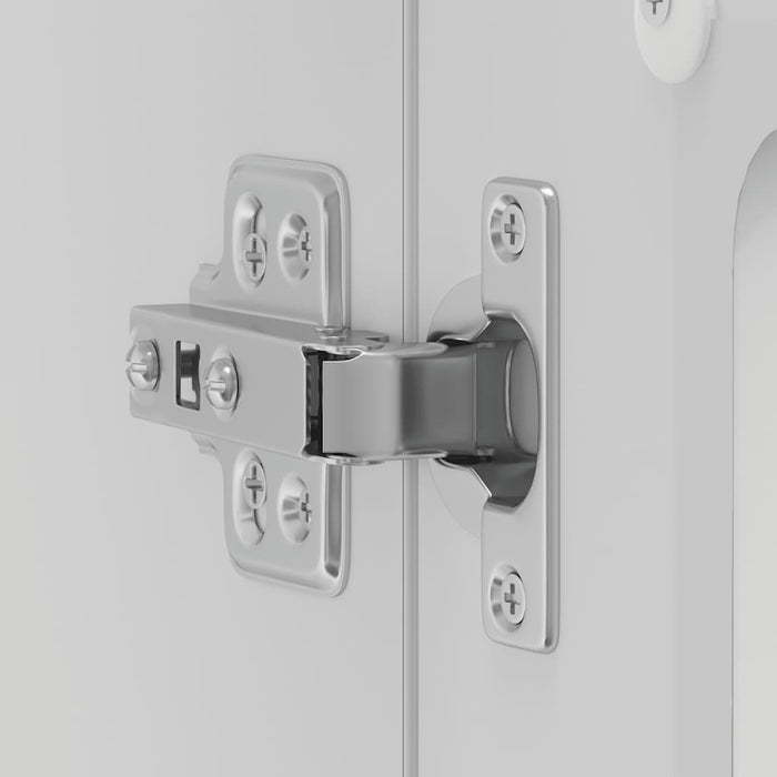 Pensile da Cucina con Porta in Vetro Kalmar Bianco Truciolato 853607