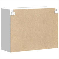 vidaXL Pensile da Cucina con Porta in Vetro Kalmar Nero Truciolato