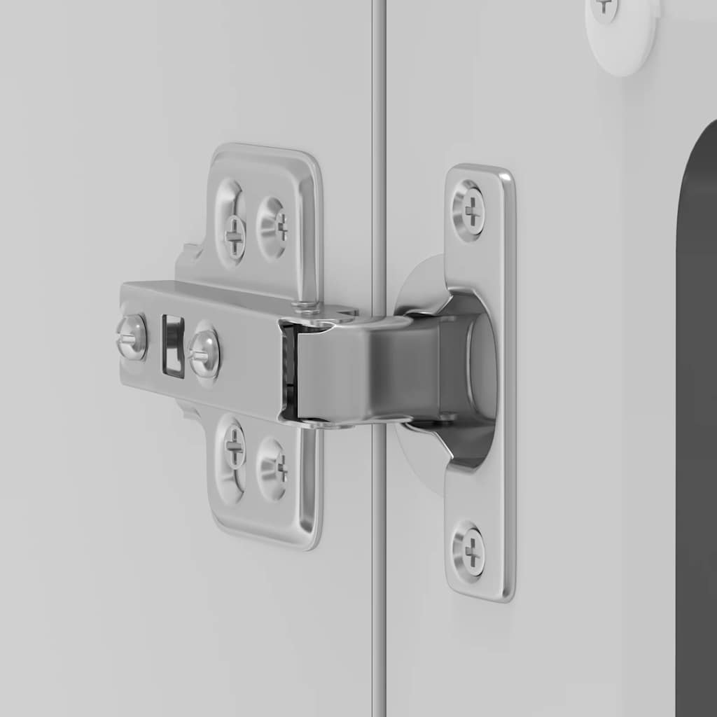 vidaXL Pensile da Cucina con Porta in Vetro Kalmar Nero Truciolato