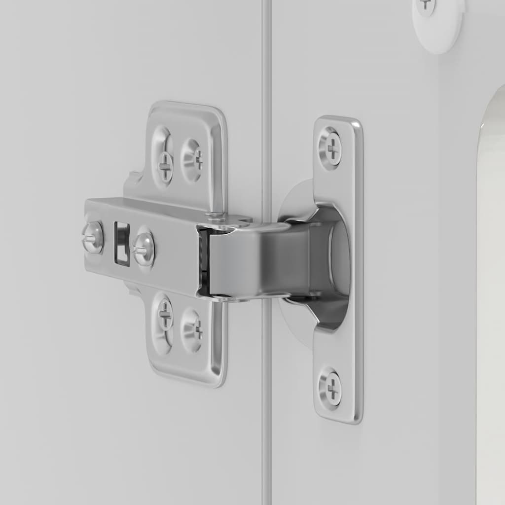 Pensile da Cucina con Porta in Vetro Kalmar Bianco Lucido 853609