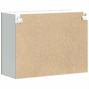 vidaXL Pensile da Cucina con Porta in Vetro Kalmar Rovere Marrone