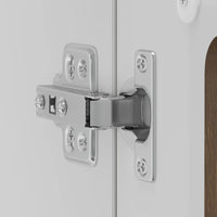 vidaXL Pensile da Cucina con Porta in Vetro Kalmar Rovere Marrone