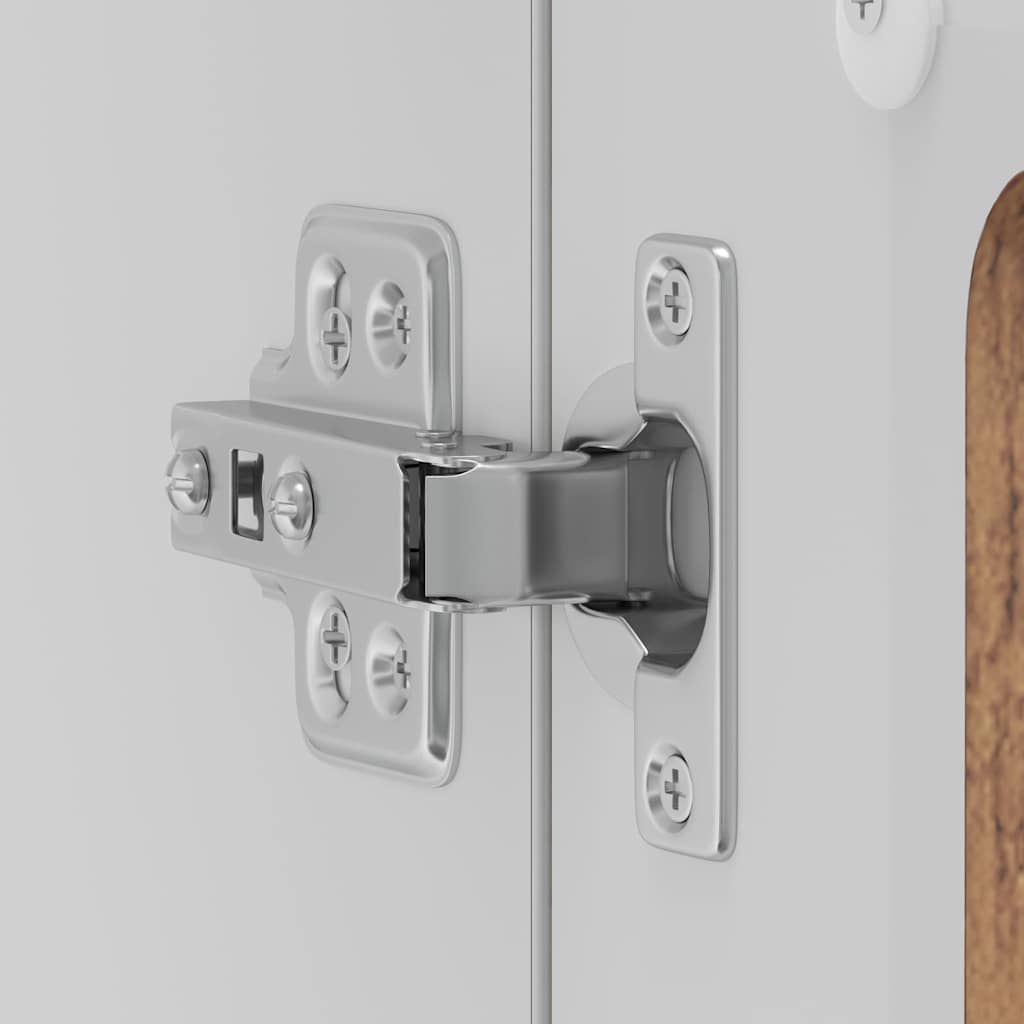 vidaXL Pensile da Cucina con Porta in Vetro Kalmar Legno Vecchio