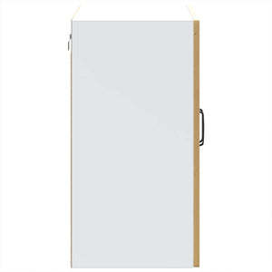 vidaXL Pensile da Cucina con Porta in Vetro Kalmar Rovere Artigianale