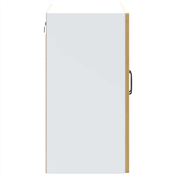 vidaXL Pensile da Cucina con Porta in Vetro Kalmar Rovere Artigianale