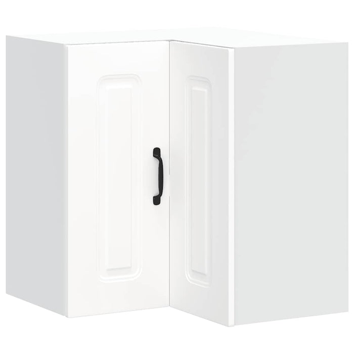 Pensile da Cucina ad Angolo Kalmar Bianco in Legno Multistrato 853617