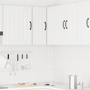 vidaXL Pensile da Cucina ad Angolo Kalmar Bianco in Legno Multistrato