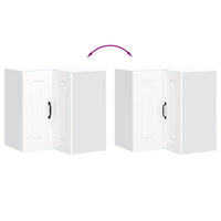 Pensile da Cucina ad Angolo Kalmar Bianco in Legno Multistrato 853617