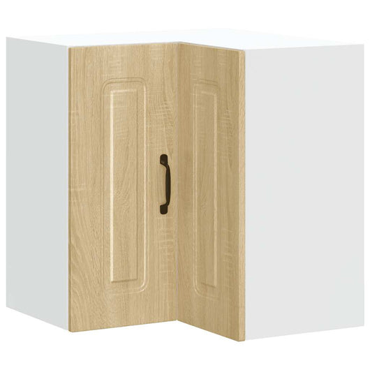 Pensile da Cucina ad Angolo-Mobile Cucina da Parete Kalmar Rovere Sonoma in Truciolato