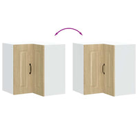 Pensile da Cucina ad Angolo-Mobile Cucina da Parete Kalmar Rovere Sonoma in Truciolato