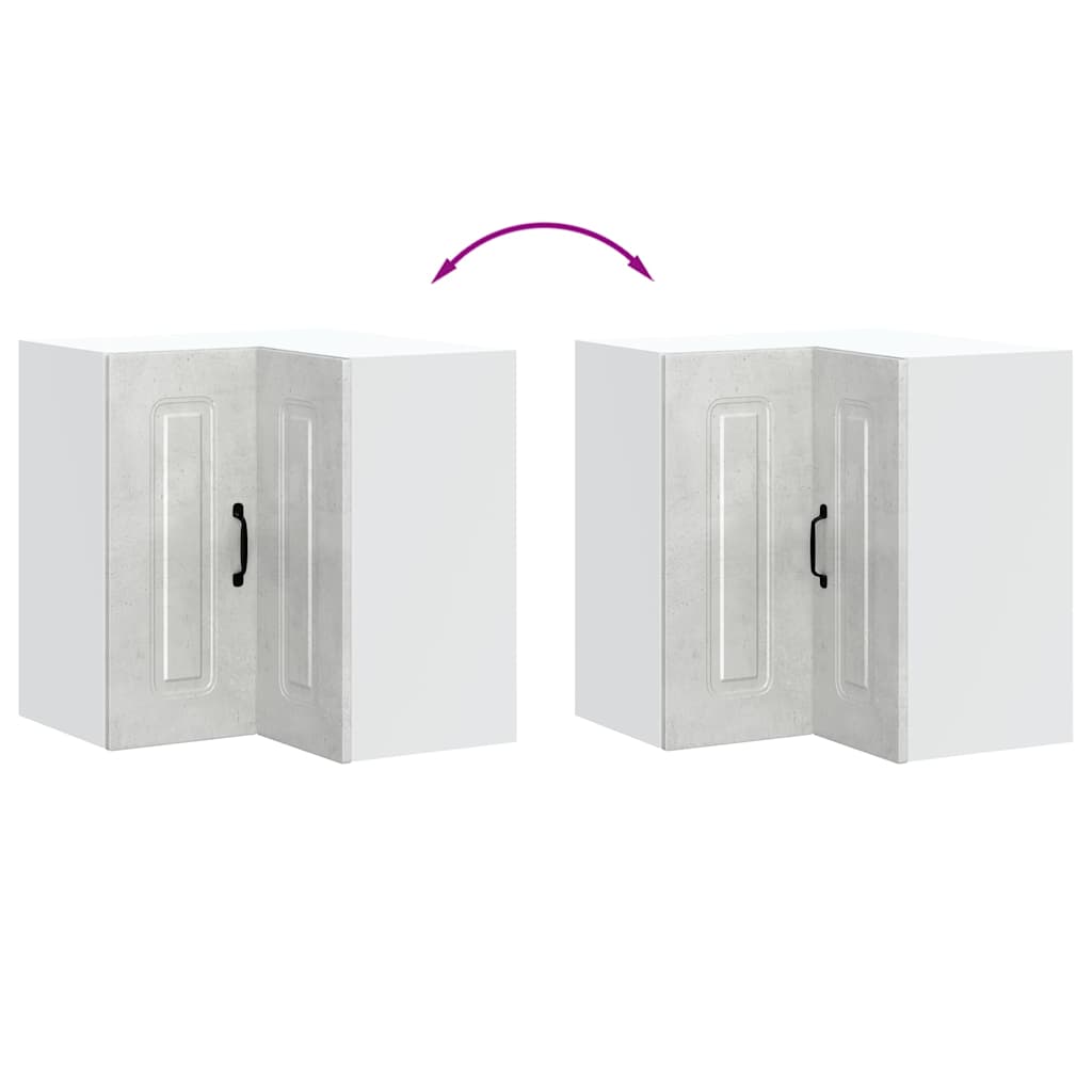 Pensile da Cucina ad Angolo Kalmar Grigio Cemento in Truciolato 853621