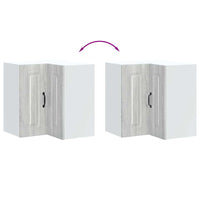 Pensile da Cucina ad Angolo Kalmar Grigio Sonoma in Truciolato 853623