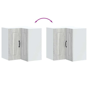 Pensile da Cucina ad Angolo Kalmar Grigio Sonoma in Truciolato 853623