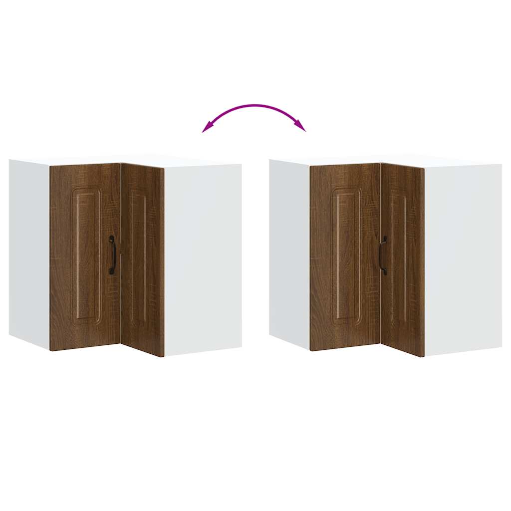 Pensile da Cucina ad Angolo Kalmar Rovere Marrone in Truciolato 853624