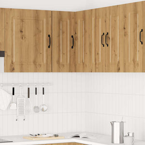 Pensile da Cucina ad Angolo-Mobile Cucina da Parete Kalmar Rovere Artigianale