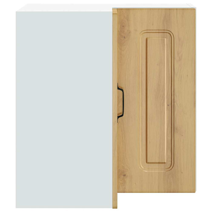 Pensile da Cucina ad Angolo-Mobile Cucina da Parete Kalmar Rovere Artigianale