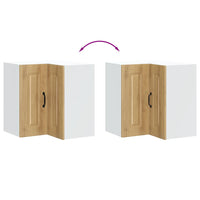 Pensile da Cucina ad Angolo-Mobile Cucina da Parete Kalmar Rovere Artigianale