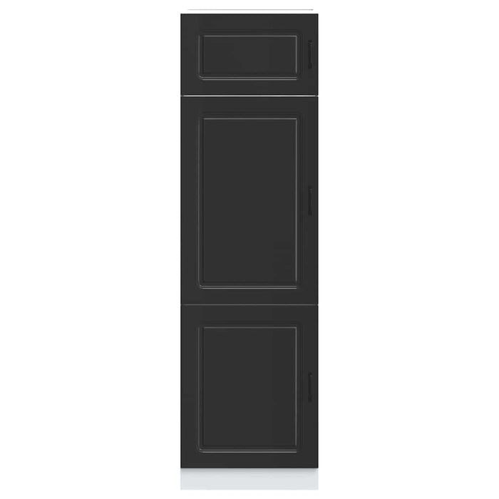 Armadio da Cucina Kalmar Nero in Legno Multistrato 853628